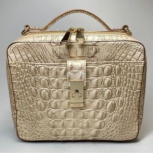 Brahmin Evie Xbody purse Melbourne croc embossed leather